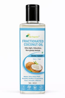 Fractionated Coconut Oil | Cold-pressed Unrefined | Ultra-light, Odourless, Non-greasy texture |  Skin/Hair/Nails/Care