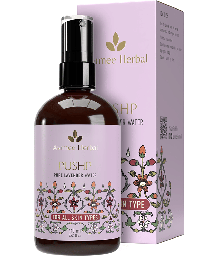 Avimee Herbal Pushp Lavender Face Mist, Acne Control & Skin Relaxation, 110 ml (Pack of 1)