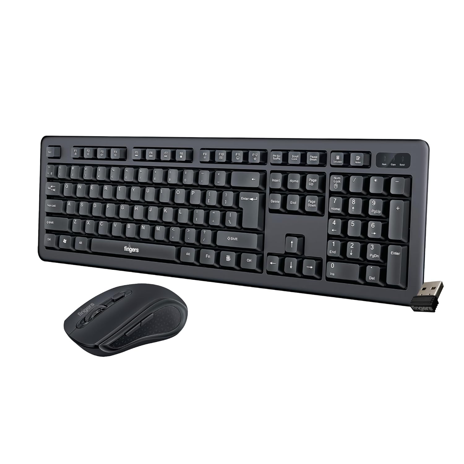 Fingers Wireless Rechargeable Keyboard & Mouse Combo