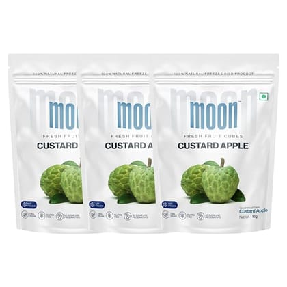 Moon Freeze Dried Custard Apple Cubes, 16 gm - Pack of 3