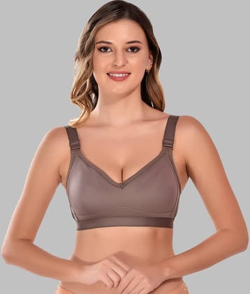 Elina Cotton Non Padded Women's T-Shirt Bra ( Brown )