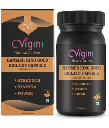 Vigini Pure Shilajit Gold Shilajeet 30 Caps-350 mg