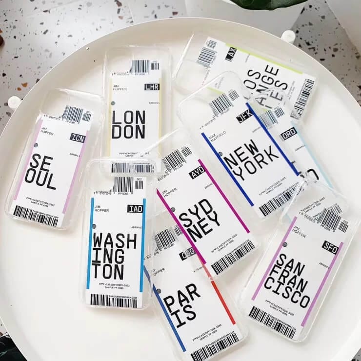 City Boarding Pass Travel Ticket Custom Slim Soft Case-Berlin