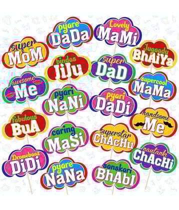 Zyozi 18 Pcs Baby Shower Photo Booth Props, Photo Props Decorations for Mom to Be Shoot, Baby Shower Decorations Props, Baby Shower Decor Photo Booth Props