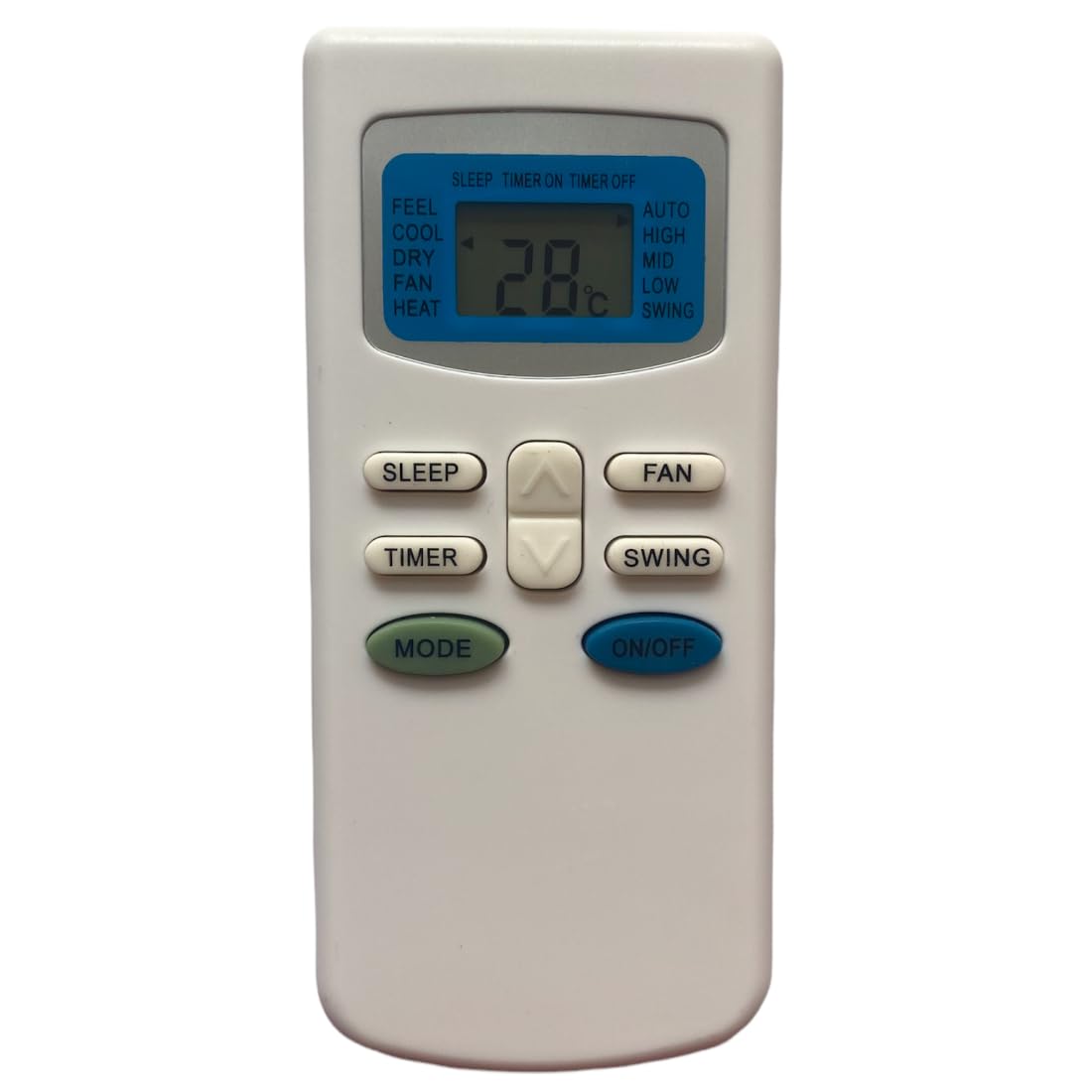 Upix AC Remote No. 17 (No Backlight), Compatible/Replacement for Croma AC Remote Control (Exactly Same Remote Will Only Work)