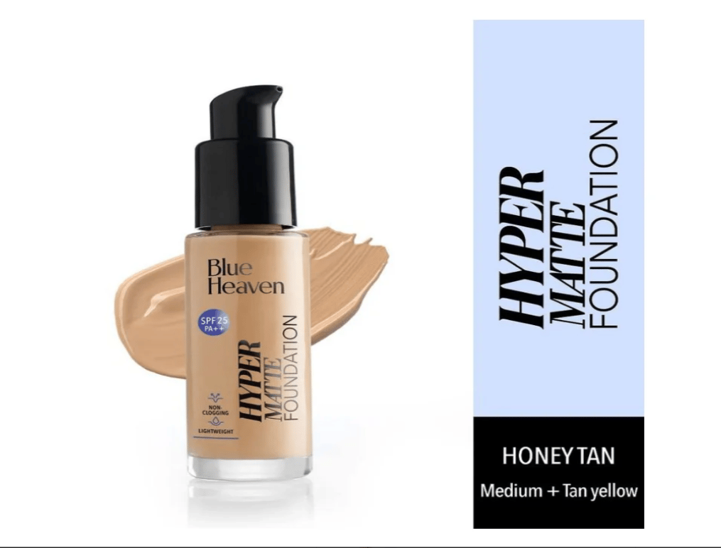 Blue Heaven Hyper Matte Foundation - 601 Honey Tan Size: 30ml