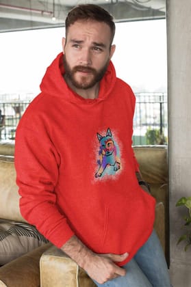 Hoodie (Men) - Russian Blue Sparkle Cat (12 Colours)