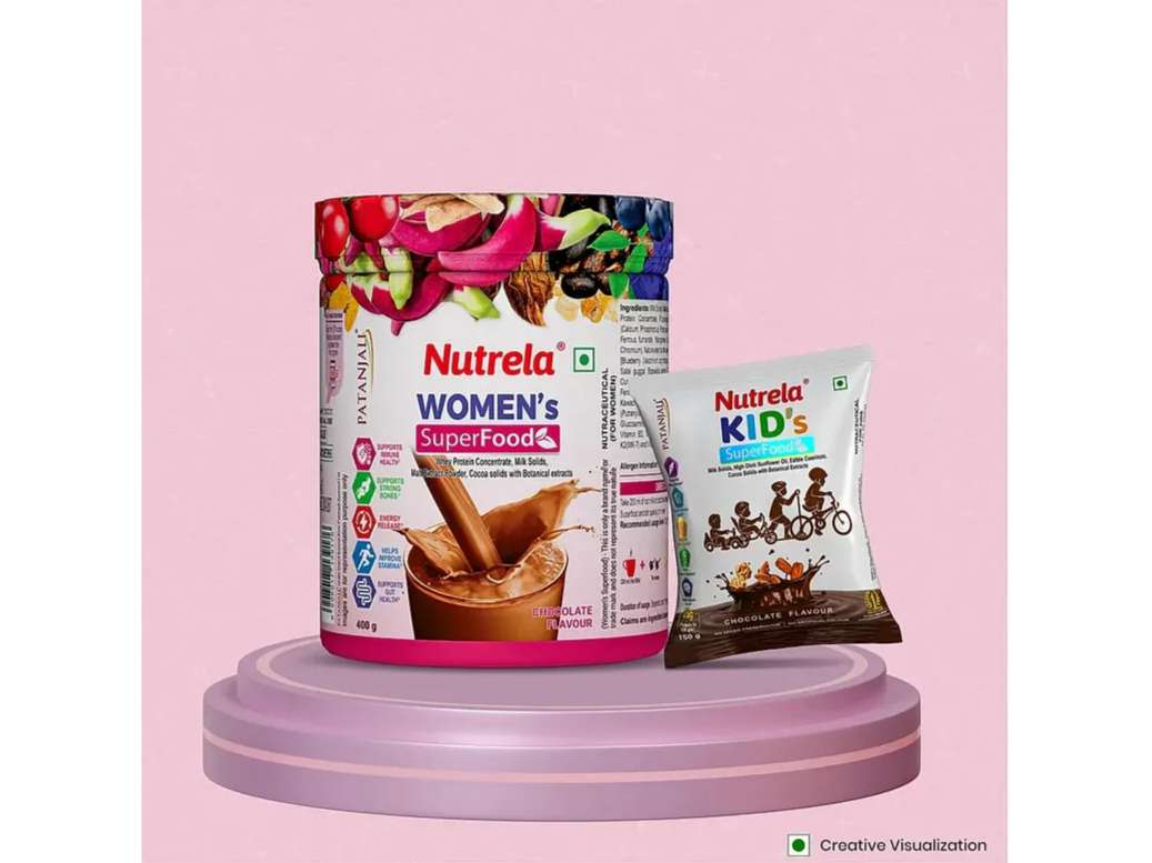 Patanjali Nutrela Women SuperFoods (400g) + Kid's SuperFood (150g)