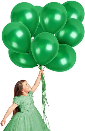 8" Dark Green Latex Balloon - 20ct