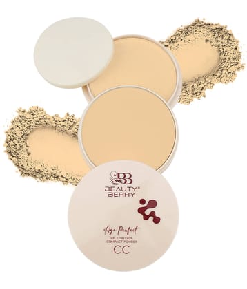 Beauty Berry Age Perfect Oil Control Compact Setting Powder Ivory 20g, Rose Blush (Shade - 02)