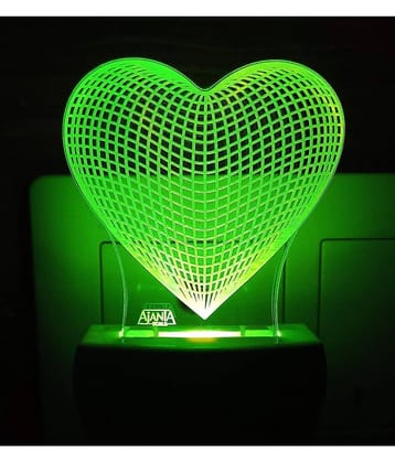 SUPERAJANTA LOVE HART 2089 Night Lamp Multi - Pack of 1