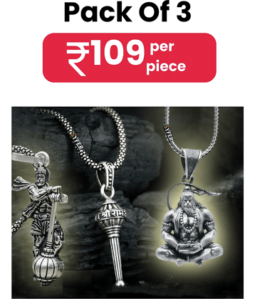 DvR ClicK Hanuman Gada HANUMAN LOCKET ( Pack of 3 )