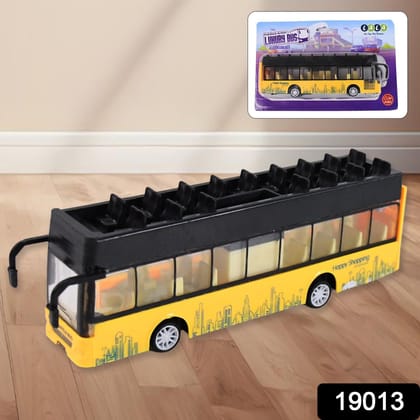 Die-cast Alloy London Long Bus Double Decker Sightseeing Bus