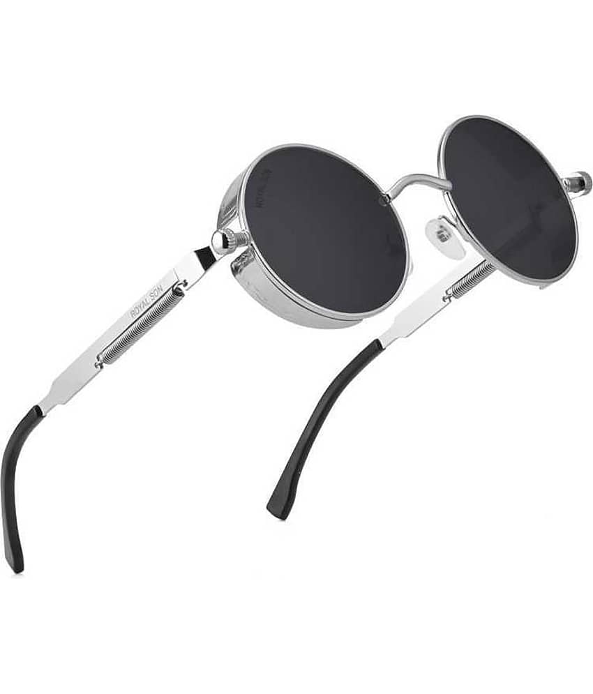 PIRASO Silver Round Sunglasses ( Pack of 1 )
