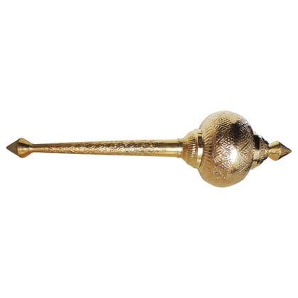 Brass Hanuman Mace, Gada No. 10 – Puja And Home Décor Gada, Length : 39 Inch (ZMAS531 J)