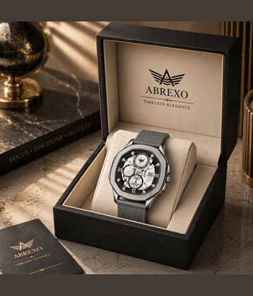 Abrexo Dark Grey Silicon Analog Men's Watch