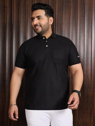 Men Plus Size Bbsie-B Solid Polo Tshirt - 2XL