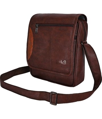 ZAIKO BAGS Tan Solid Messenger Bag