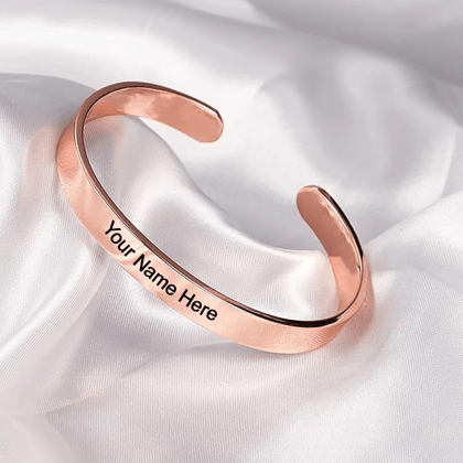 Customized Metal Bracelet-Rose Gold