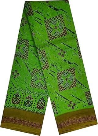 Cotton Saree - Double Side Small Size Border Fancy design printed Saree for Women