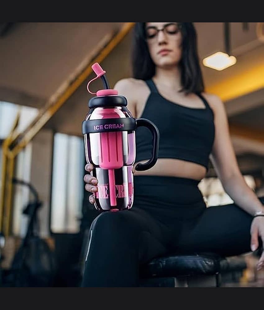 Satva-The Brand Portable Stylish BPA Free Assorted Plastic Water Bottle 1300 mL ( Set of 1 )
