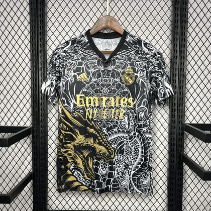 RL Madrid Black & Gold Dragon Jersey 24 25 Season-S