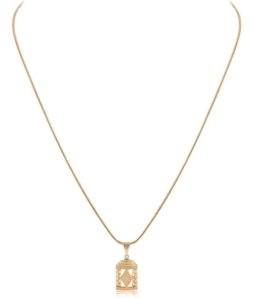 Gilher Gold Plated Daily Wear Pendent Chain For Women And Girls