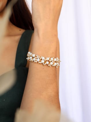 Lufz Pearl Bracelet-Gold