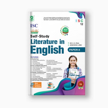 ISC Self-Study Literature in English - PAPER II - 12-Grade 12 / English