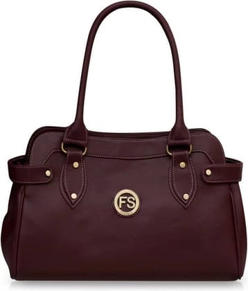 Fostelo Shoulder Bag Faux Leather Set of 1 ( Maroon )
