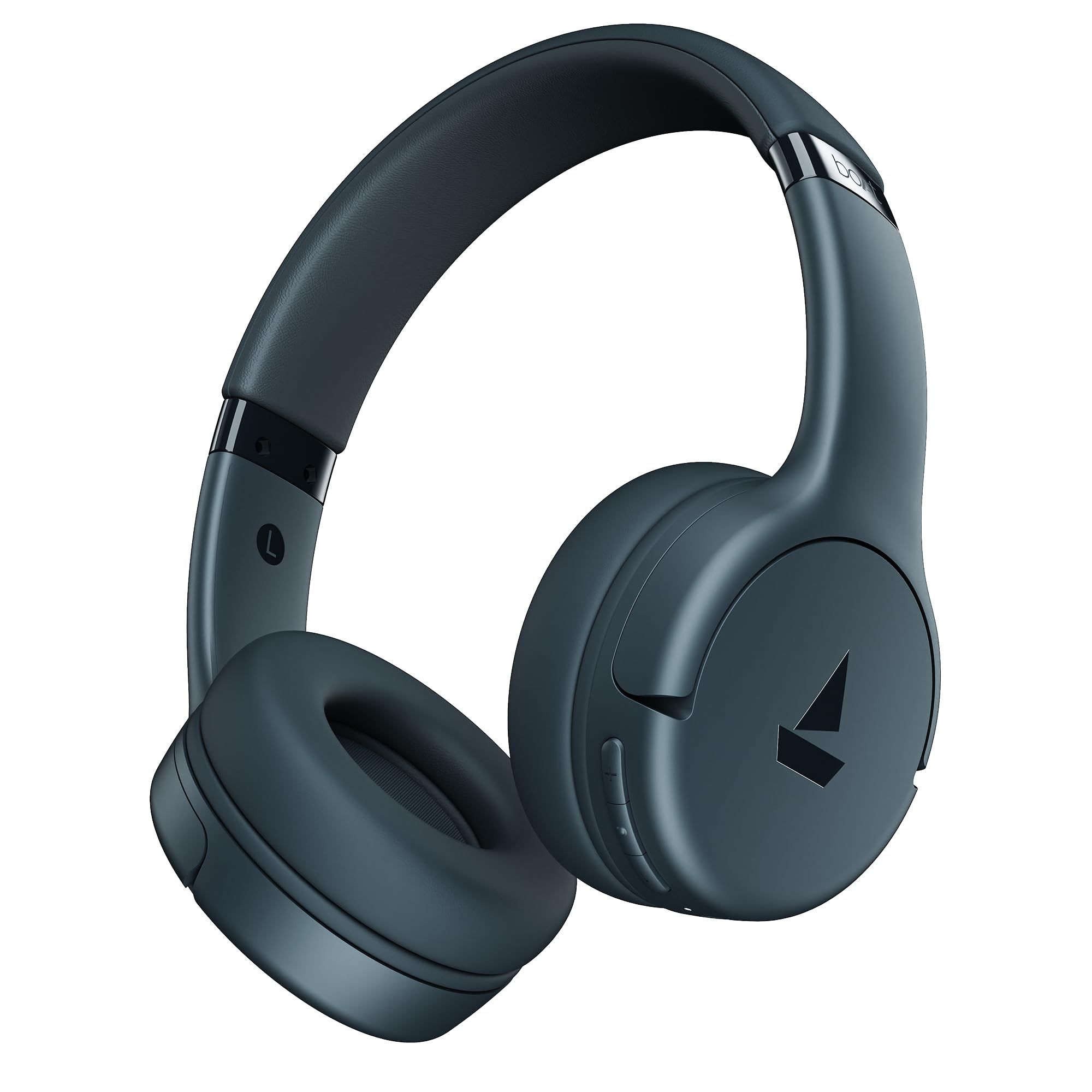 boAt Rockerz 411, 40Ms Low Latency, 40Hrs Battery, 40Mm Drivers, ENx Tech, Stream Ad Free Music via App Support, Bluetooth Headphones, Wireless Over Ear Headphone with Mic (Bold Blue) boAt Rockerz 411, 40Ms Low Latency, 40Hrs Battery, 40Mm Drivers, ENx T