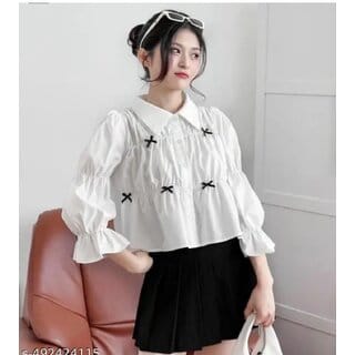 Minha white colour top for girls and women