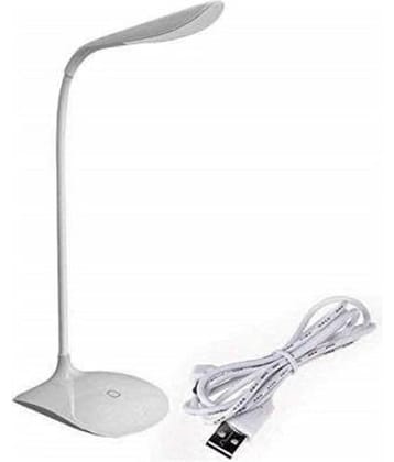 FIVANIO White Study Table Lamp ( Pack of 1 )