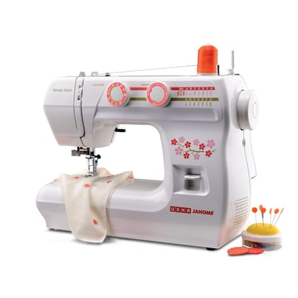 USHA Janome Wonder Stitch Electric Sewing Machine With Hard Cover, Multicolour USHA Janome Wonder Stitch Electric Sewing Machine With Hard Cover, Multicolour - Multicolour / Normal