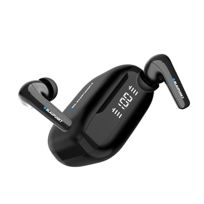 Blaupunkt BTW300 Moksha Hybrid True ANC True Wireless Earbuds QUAD CRISPR ENC TECH AI MIC I Gaming Mode I 50Hrs Playtime I TurboVolt Charging