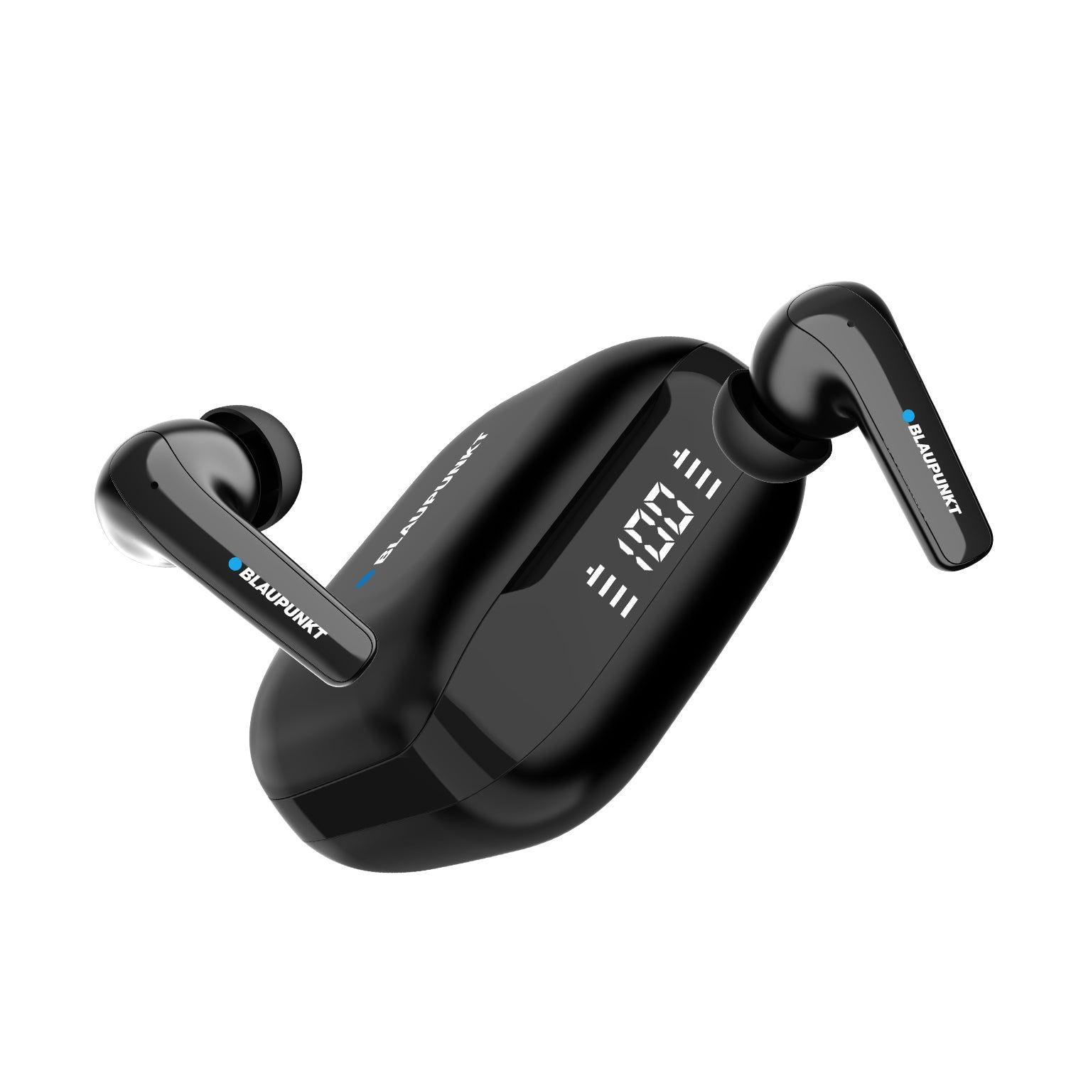 Blaupunkt BTW300 Moksha Hybrid True ANC True Wireless Earbuds QUAD CRISPR ENC TECH AI MIC I Gaming Mode I 50Hrs Playtime I TurboVolt Charging