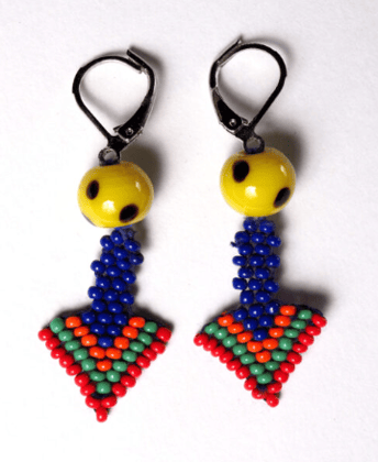 Sahaj Arrow Blue Earrings-LA-ER-AR-01