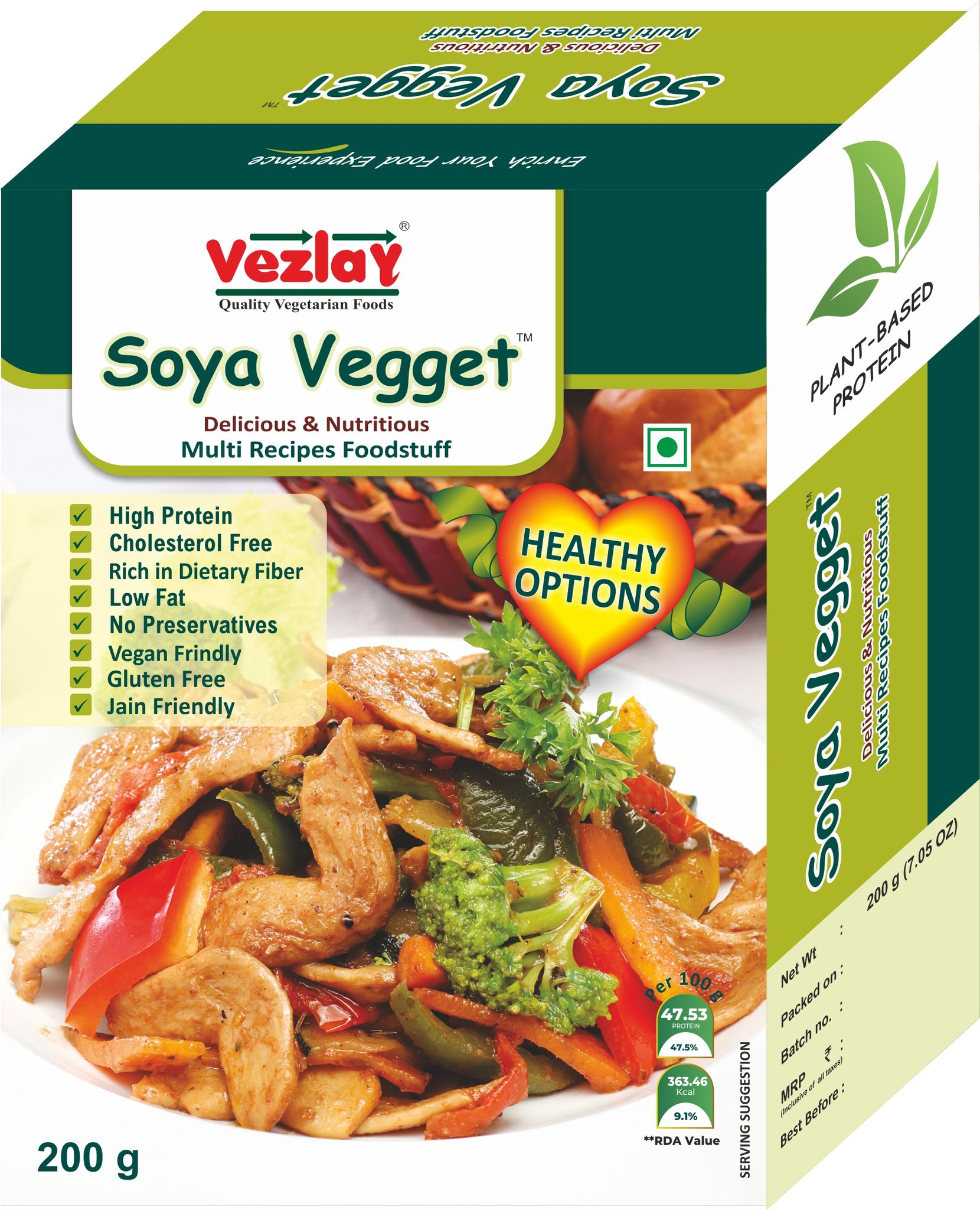 Vezlay Soya Vegget, 200 gm