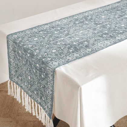 Verdant Fringe Table Runner-20"x60" / Runner