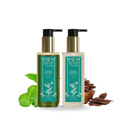 Gotu Kola and Green Tea Hair Wash & Conditioner Combo - 200 ML