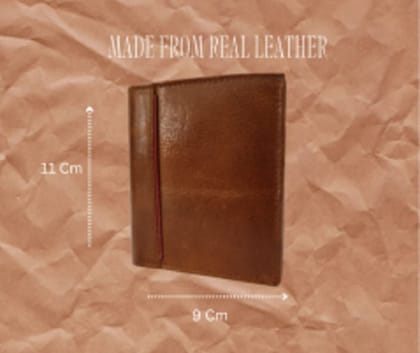 FAIRBIZPS FIPL Leather Wallets for Men, Top Grain Leather 8 Card Slots, 3 Compartments, Tri Fold Wallet