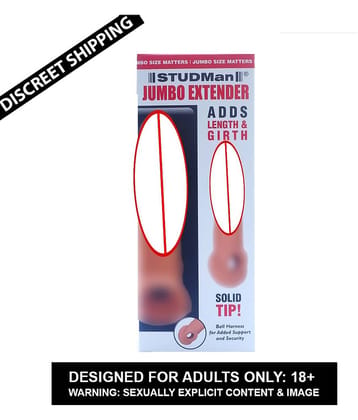6.75 inch INDIAN DARK CHOCOLATE JUMBO REUSABLE CONDOM WASHABLE PENIS EXTENDER CONDOM