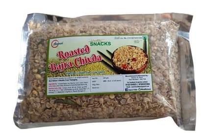 Saanvi's Roasted Bajra Chivda (200g) | Healthy & Crunchy Namkeen Mix | High Fibre, Gluten Free, Low Calorie Snack for Tea Time