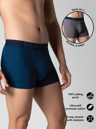 Cotton Trunks Pack of 2-S