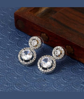 Jewar Mandi Golden Danglers Earrings ( Pack of 1 )