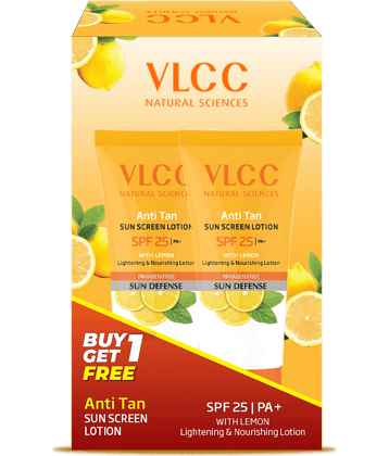 Vlcc Anti Tan Sun Screen Lotion Spf 25 Pa+ 300Ml Buy Oneget One