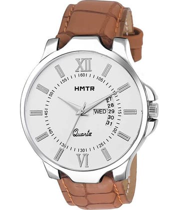 HMTr Brown Leather Analog Men's Watch
