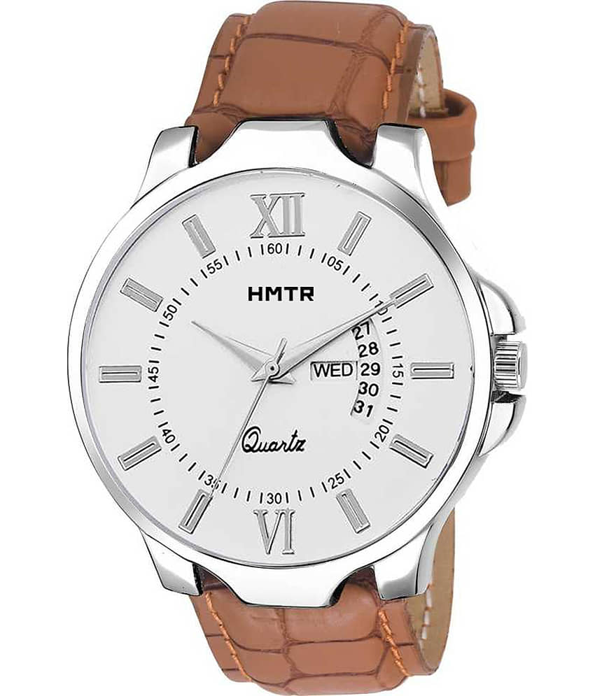 HMTr Brown Leather Analog Men's Watch