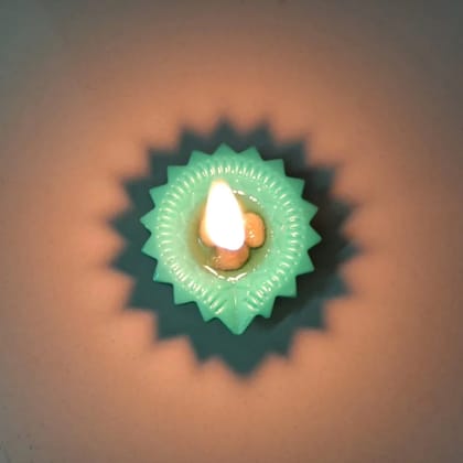 Silicone Diya for Diwali Attractive Design Colourful Diya Combo, Diwali (Mix Design /1 Pc)
