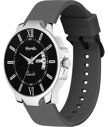 HMTr Black Silicon Analog Men's Watch
